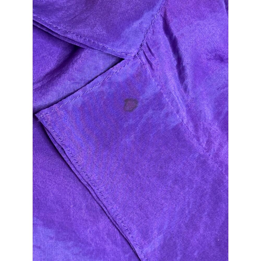 Donna Karan Vintage Purple Silk Blouse Size 10 - Picture 7 of 11